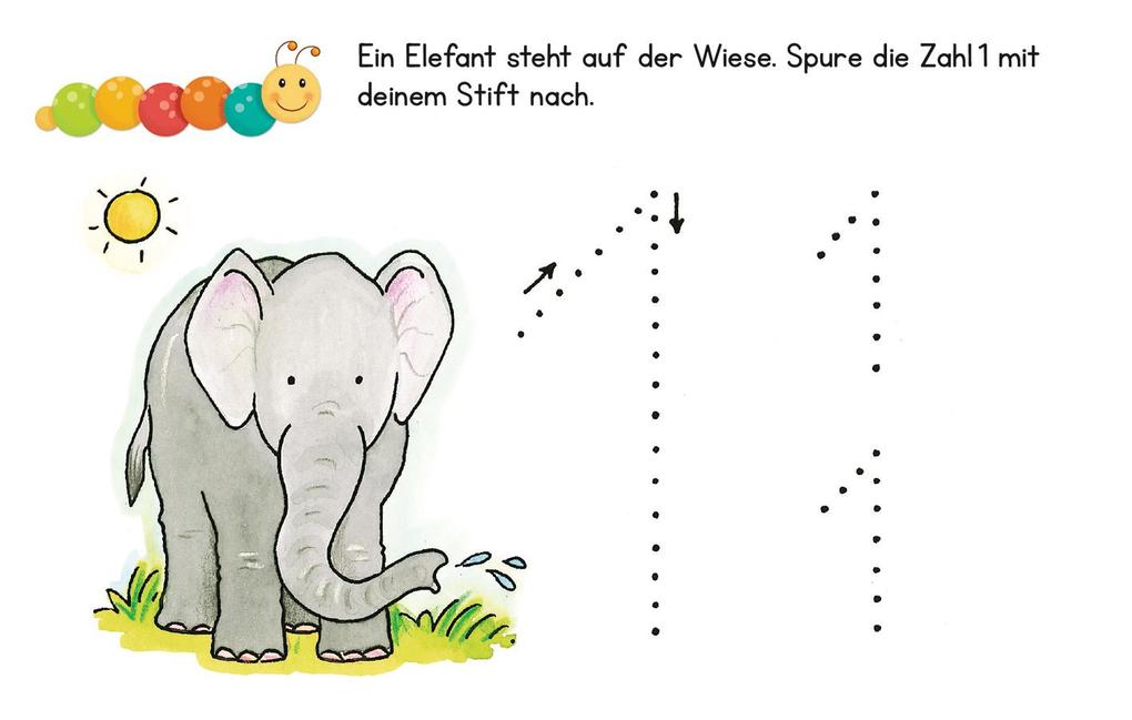 Weitere Ansicht: Lernraupe - Erste Zahlen