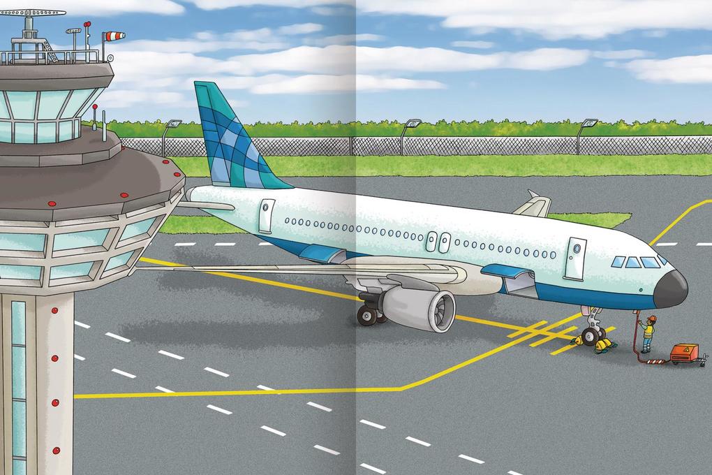 Weitere Ansicht: Erstes Stickern - Flughafen