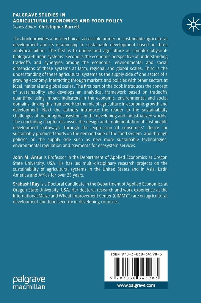 Weitere Ansicht: Sustainable Agricultural Development | John M. Antle, Srabashi Ray