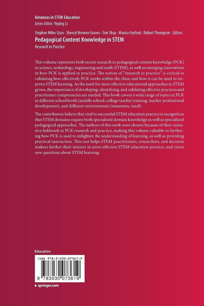 Weitere Ansicht: Pedagogical Content Knowledge in STEM