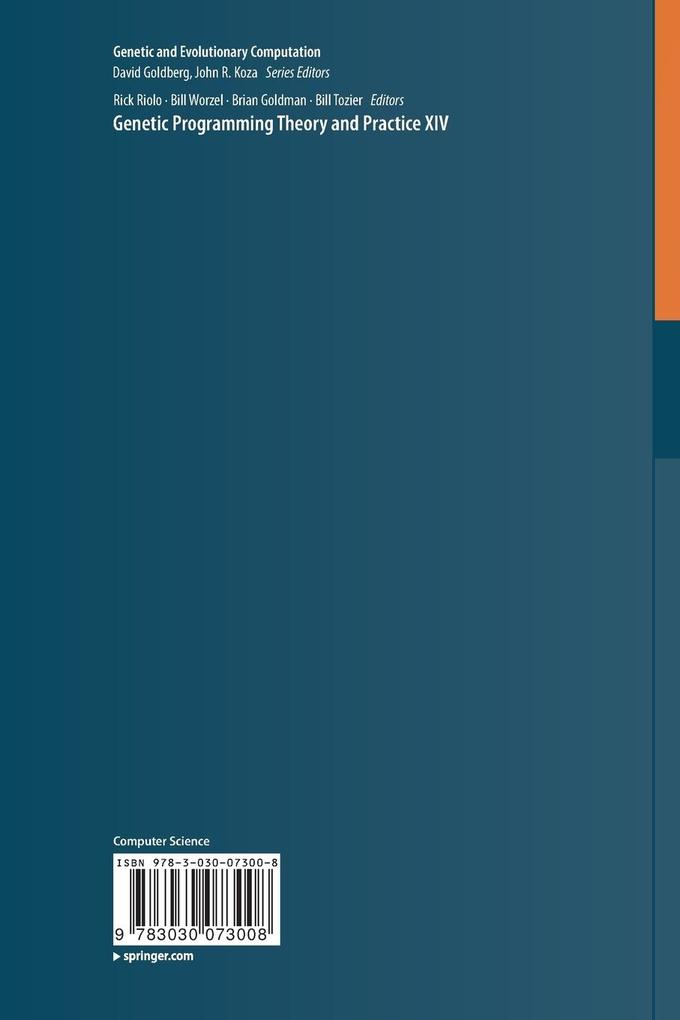 Weitere Ansicht: Genetic Programming Theory and Practice XIV
