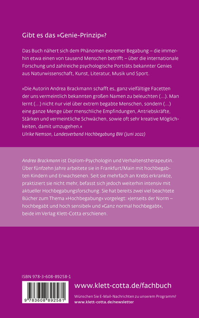 Weitere Ansicht: Extrem begabt | Andrea Brackmann