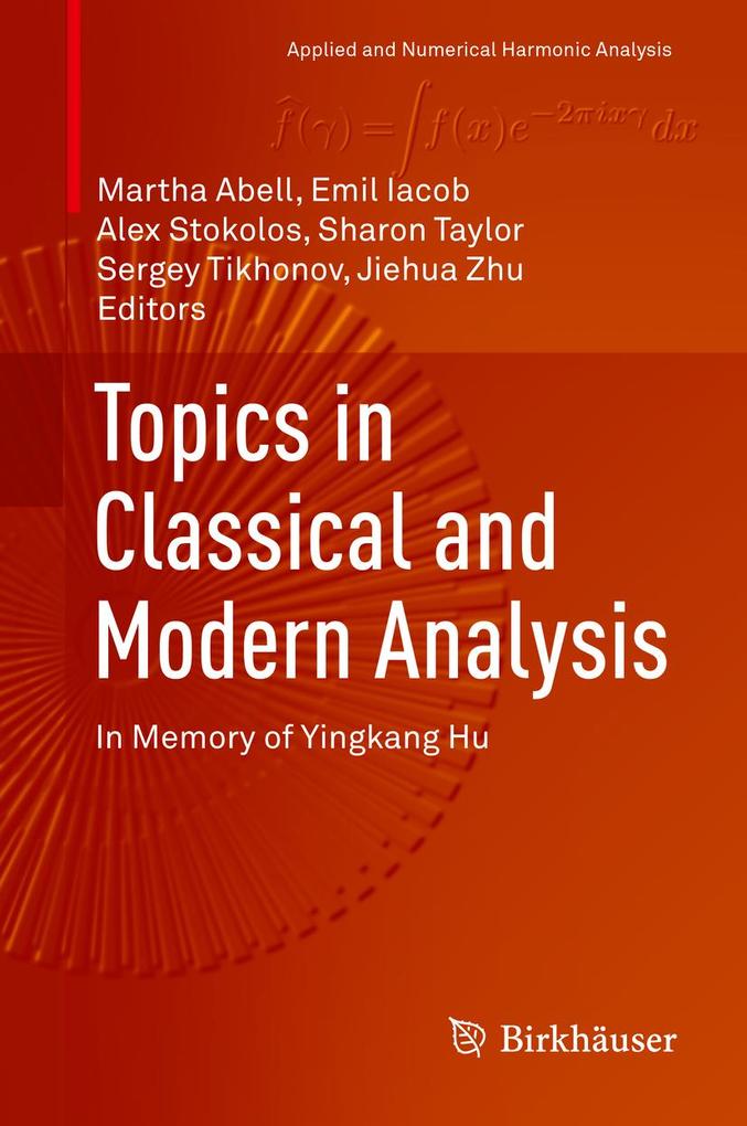 Produktbild: Topics in Classical and Modern Analysis