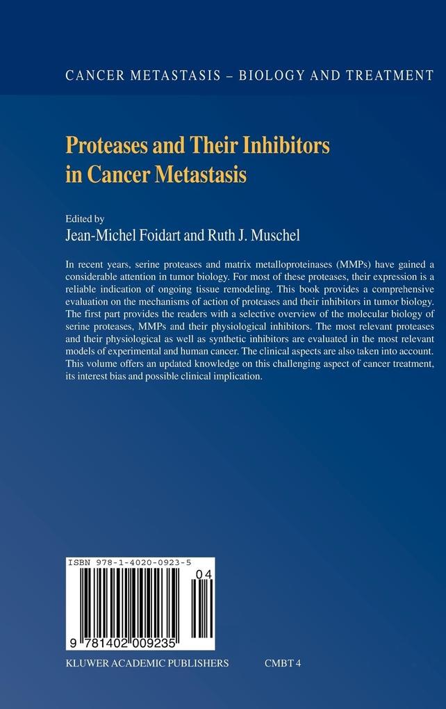 Weitere Ansicht: Proteases and Their Inhibitors in Cancer Metastasis