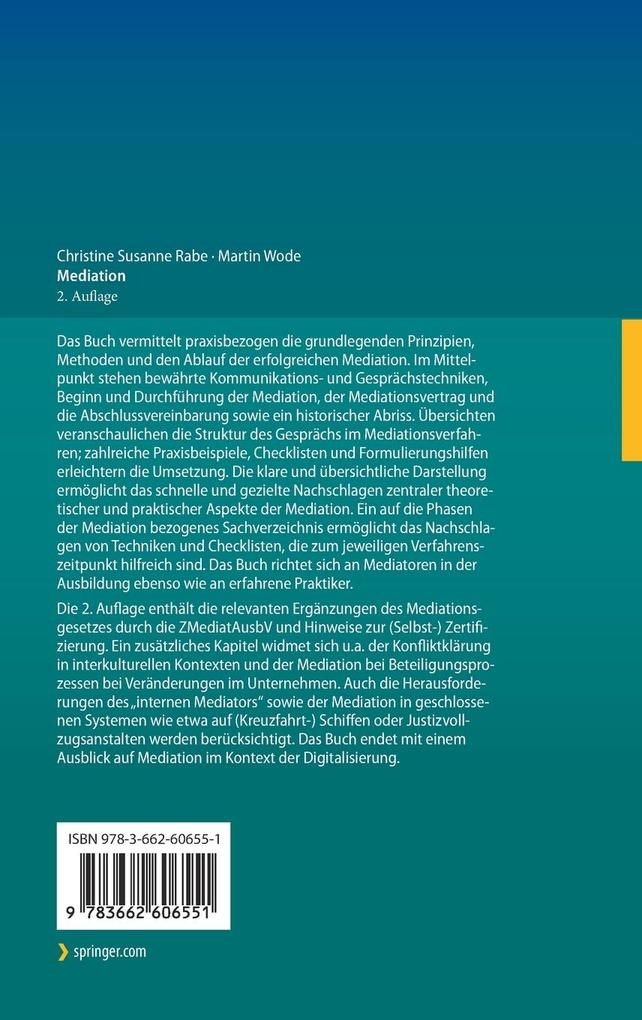 Weitere Ansicht: Mediation | Christine Susanne Rabe, Martin Wode