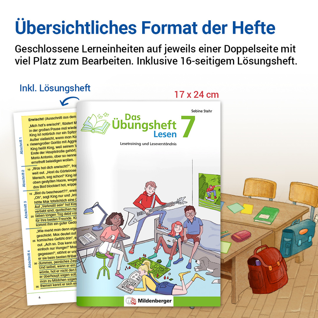 Weitere Ansicht: Das Übungsheft Lesen 7 | Sabine Stehr, Michaela Stehr