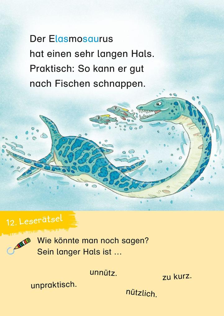 Weitere Ansicht: Duden Leseprofi - 3-Minuten-Leserätsel für Erstleser: Vorsicht, Dinos! | Susanna Moll