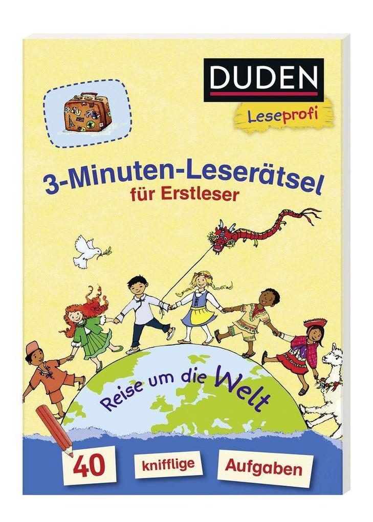 Weitere Ansicht: Duden Leseprofi - 3-Minuten-Leserätsel für Erstleser: Reise um die Welt | Susanna Moll