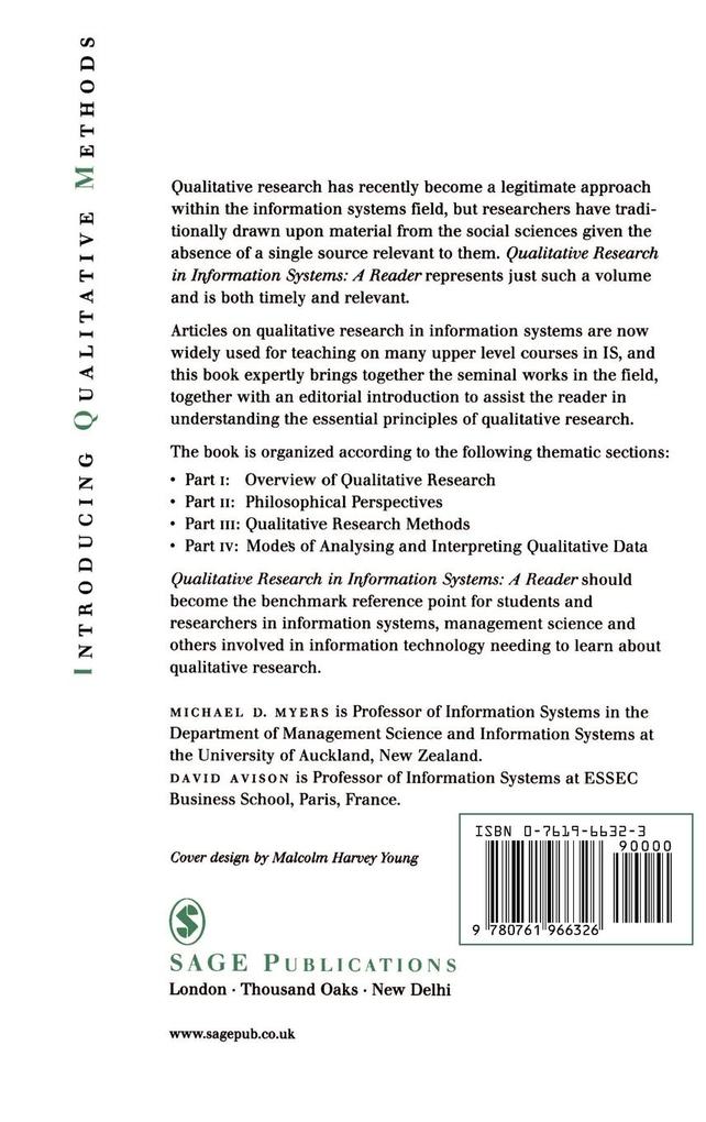 Weitere Ansicht: Qualitative Research in Information Systems