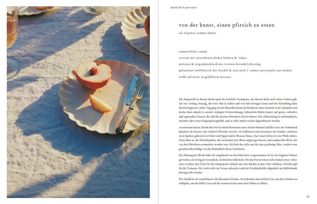 Weitere Ansicht: Von der Kunst einen Pfirsich zu essen | Diana Henry