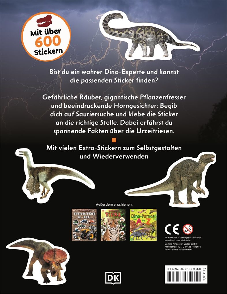 Weitere Ansicht: Sticker-Lexikon. Dinosaurier