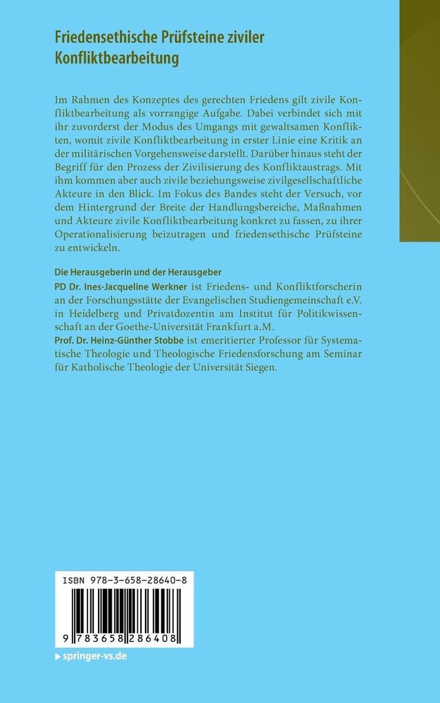Weitere Ansicht: Friedensethische Prüfsteine ziviler Konfliktbearbeitung