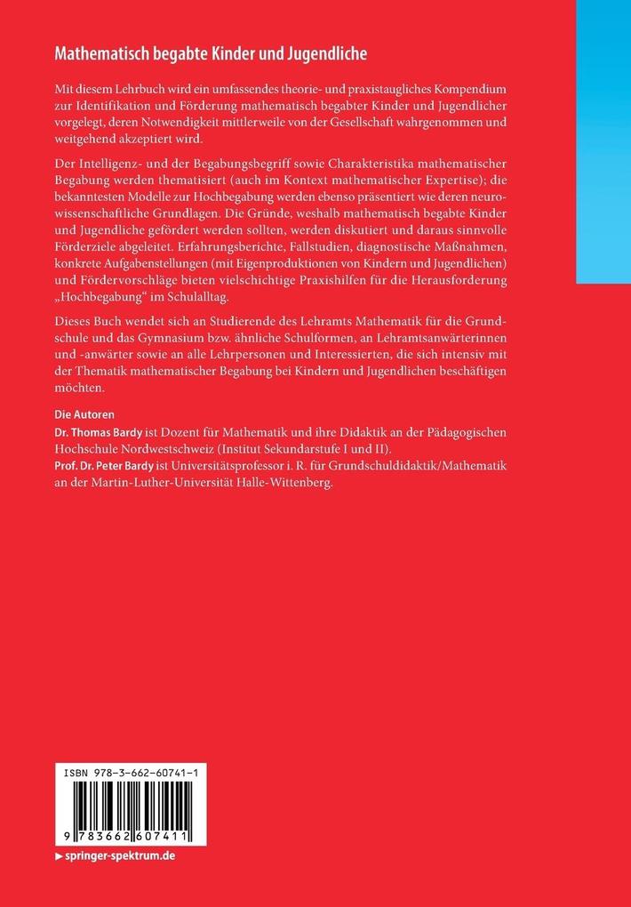 Weitere Ansicht: Mathematisch begabte Kinder und Jugendliche | Thomas Bardy, Peter Bardy