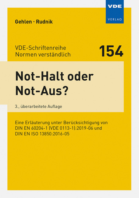 Produktbild: Not-Halt oder Not-Aus? | Patrick Gehlen, Siegfried Rudnik