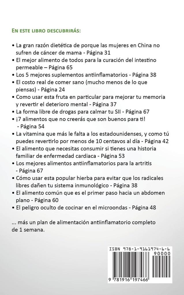 Weitere Ansicht: La Dieta Antiinflamatoria | Jason Michaels