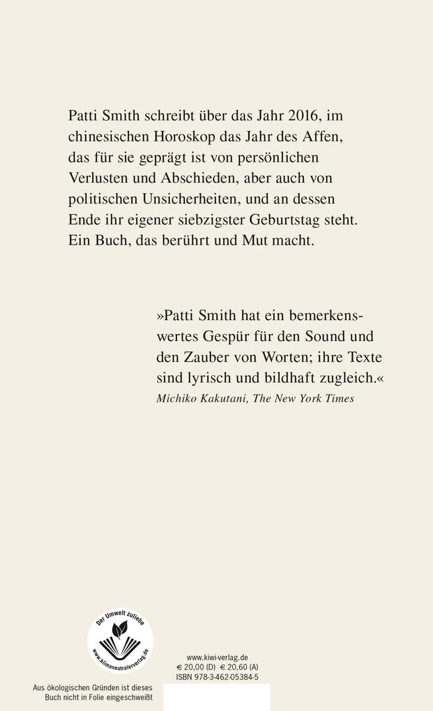 Weitere Ansicht: Im Jahr des Affen | Patti Smith