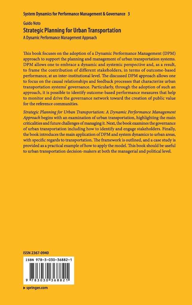 Weitere Ansicht: Strategic Planning for Urban Transportation | Guido Noto