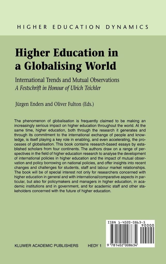Weitere Ansicht: Higher Education in a Globalising World