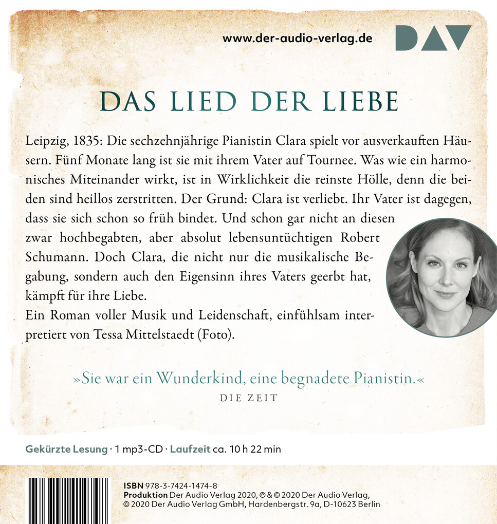 Weitere Ansicht: Die Pianistin. Clara Schumann und die Musik der Liebe | Beate Rygiert