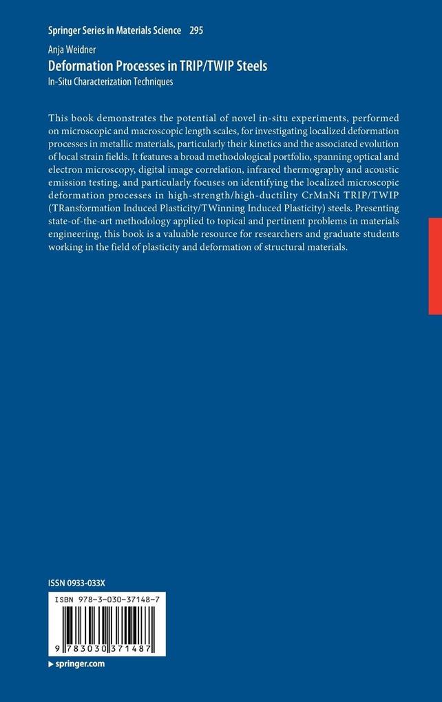 Weitere Ansicht: Deformation Processes in TRIP/TWIP Steels | Anja Weidner