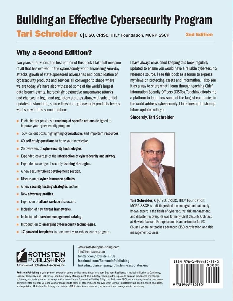 Weitere Ansicht: Building an Effective Cybersecurity Program | Tari Schreider