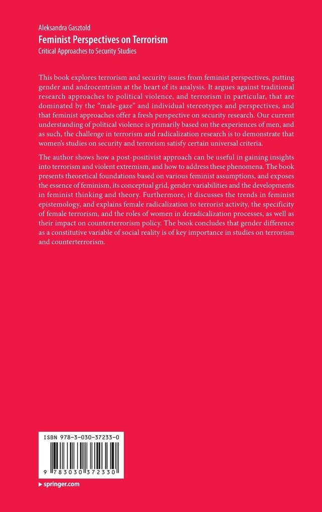 Weitere Ansicht: Feminist Perspectives on Terrorism | Aleksandra Gasztold