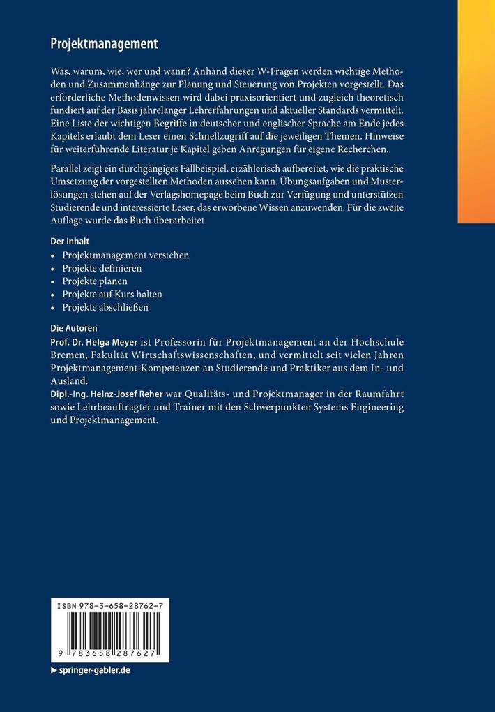 Weitere Ansicht: Projektmanagement | Helga Meyer, Heinz-Josef Reher