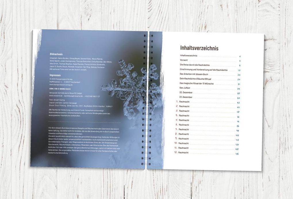 Weitere Ansicht: Die Rauhnächte - Im Fluss der Zeiten: Ein Workbook für die 12 heiligen Nächte mit viel Raum für eigene Notizen | Annett Hering