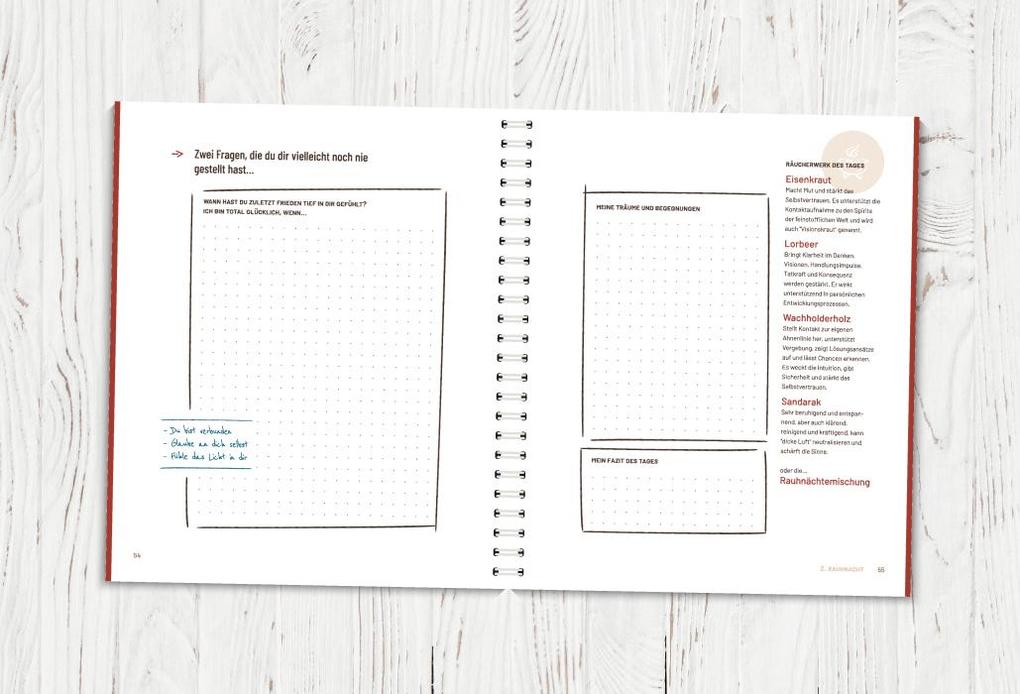 Weitere Ansicht: Die Rauhnächte - Im Fluss der Zeiten: Ein Workbook für die 12 heiligen Nächte mit viel Raum für eigene Notizen | Annett Hering