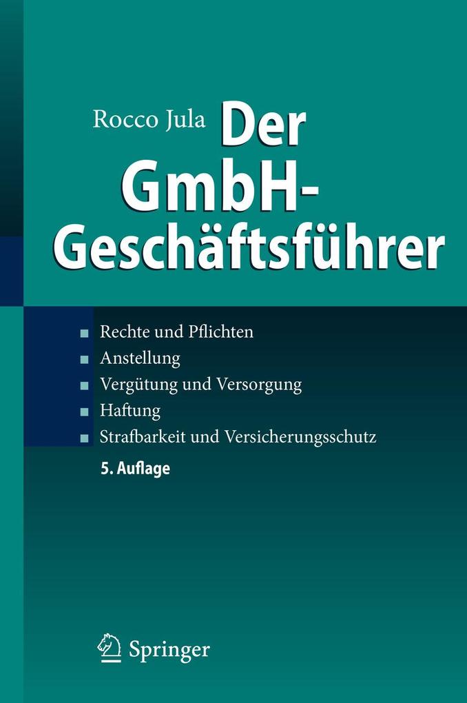 Produktbild: Der GmbH-Geschäftsführer | Rocco Jula