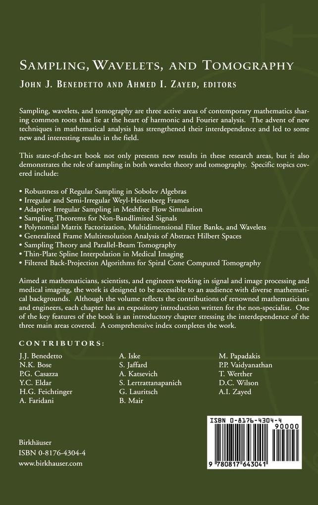 Weitere Ansicht: Sampling, Wavelets, and Tomography