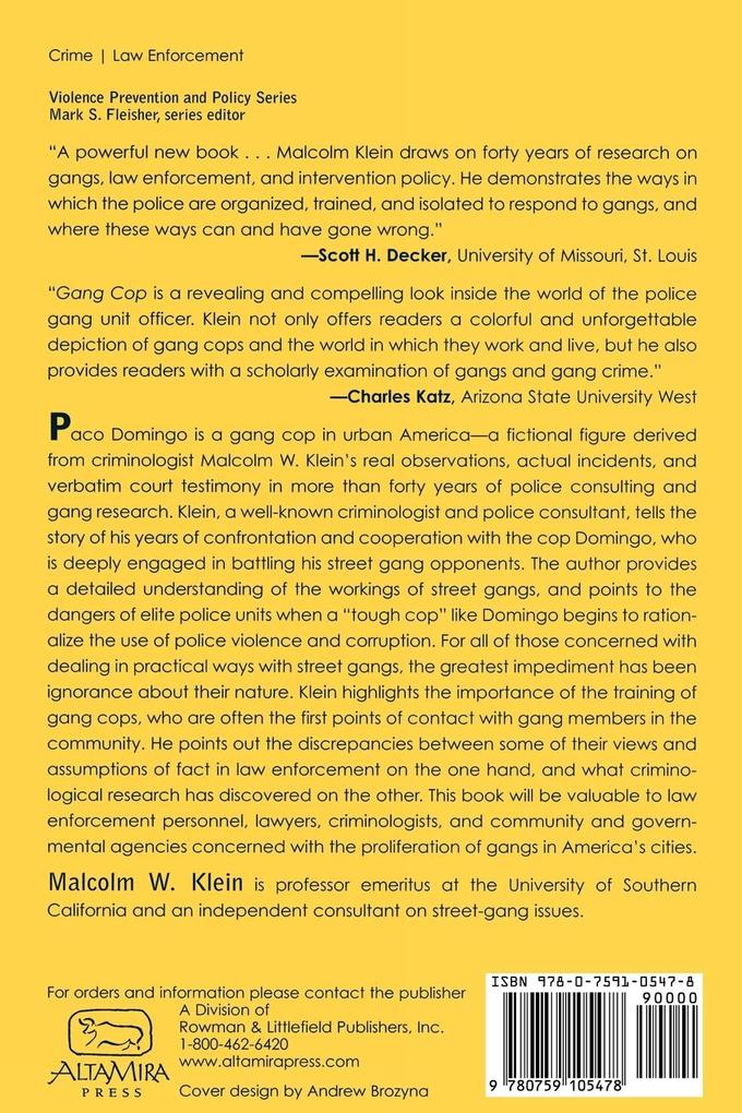 Weitere Ansicht: Gang Cop | Malcolm W. Klein