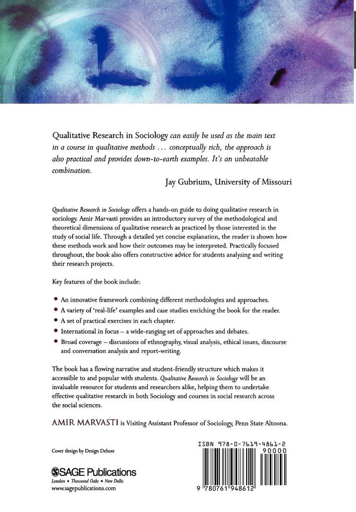 Weitere Ansicht: Qualitative Research in Sociology | Amir B. Marvasti