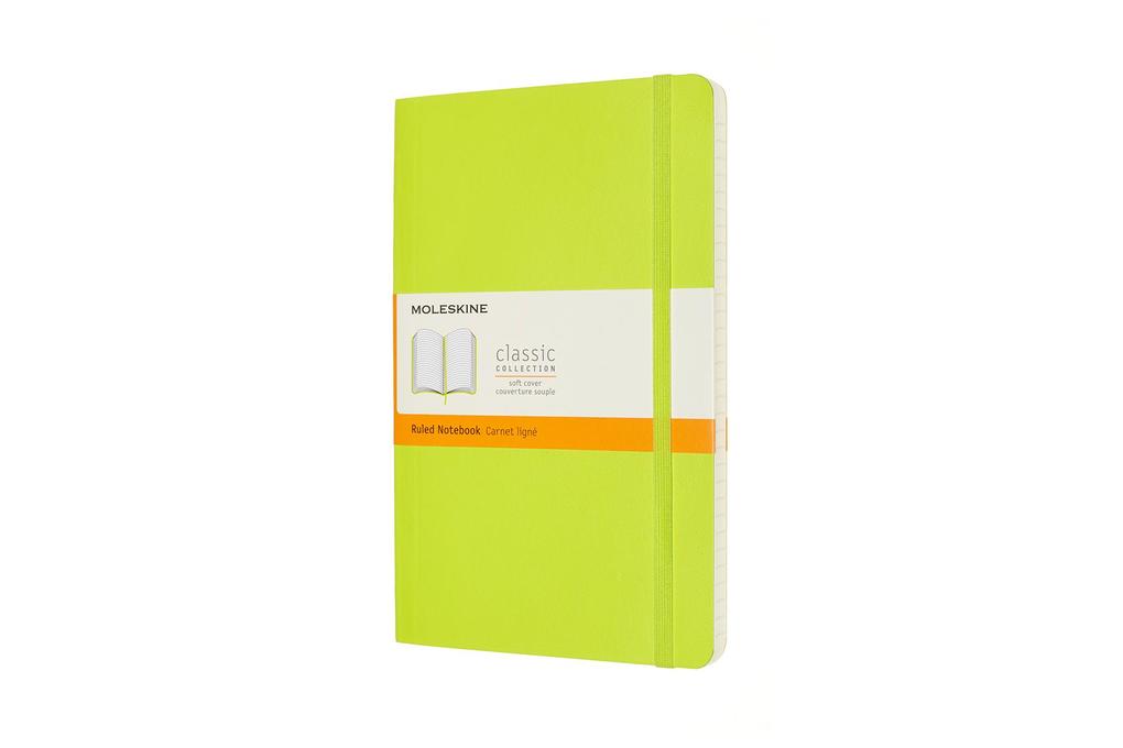 Produktbild: Moleskine Notizbuch Large/A5, Liniert, Weicher Einband, Limetten Grün