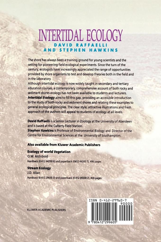 Weitere Ansicht: Intertidal Ecology | S.J. Hawkins, D. Raffaelli
