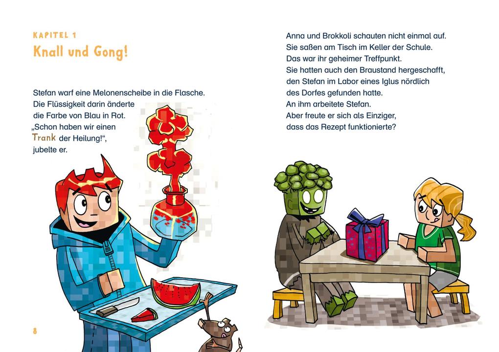 Weitere Ansicht: Lesenlernen mit Spaß - Minecraft 2: Monster - bis zum Umfallen! | Heiko Wolz