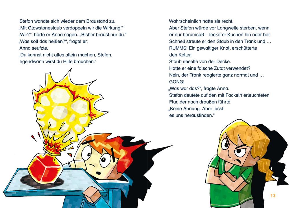 Weitere Ansicht: Lesenlernen mit Spaß - Minecraft 2: Monster - bis zum Umfallen! | Heiko Wolz