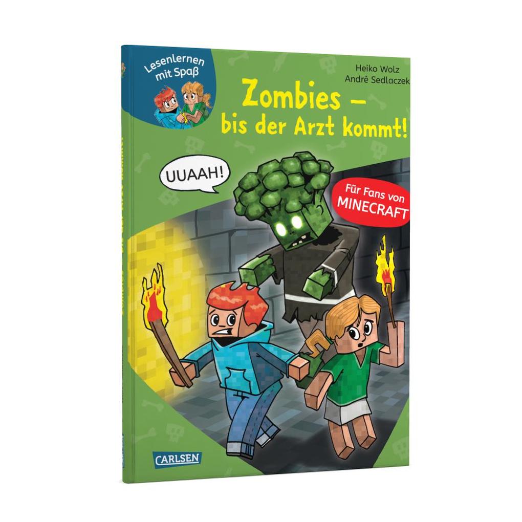 Weitere Ansicht: Lesenlernen mit Spaß - Minecraft 1: Zombies - bis der Arzt kommt! | Heiko Wolz