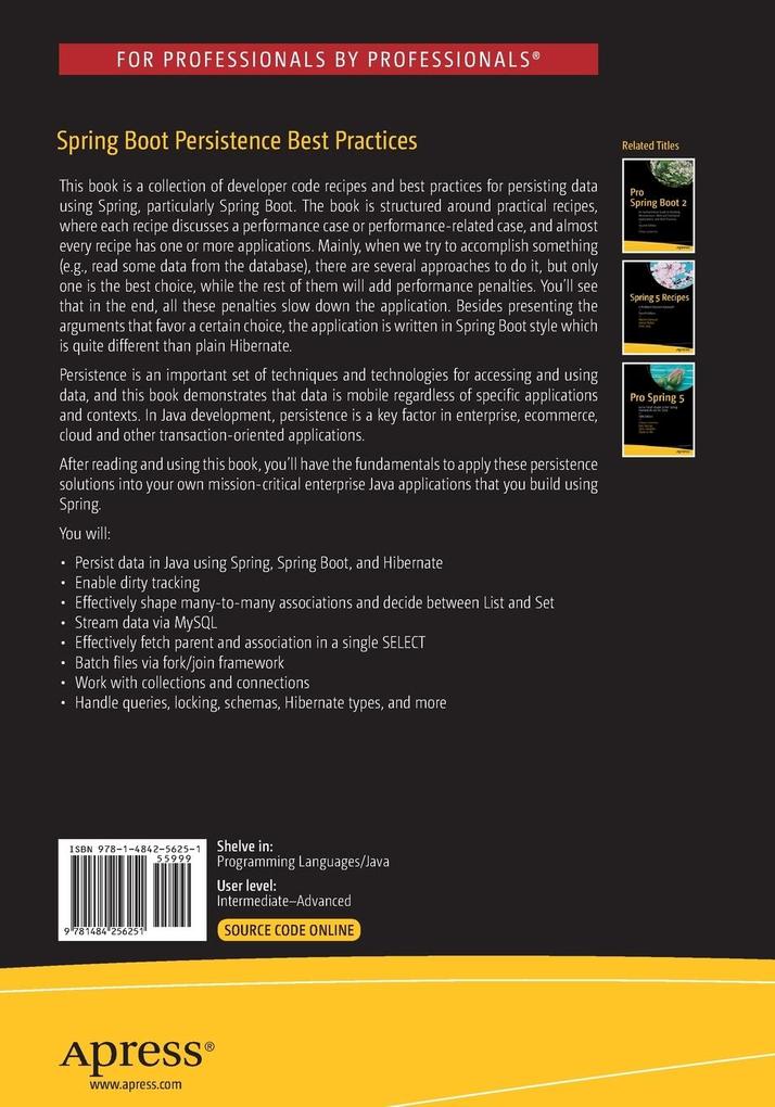 Weitere Ansicht: Spring Boot Persistence Best Practices | Anghel Leonard