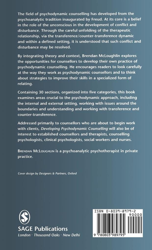 Weitere Ansicht: Developing Psychodynamic Counselling | Brendan Mcloughlin