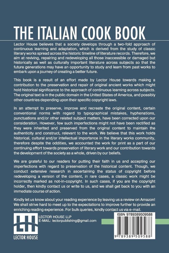 Weitere Ansicht: The Italian Cook Book | Maria Gentile