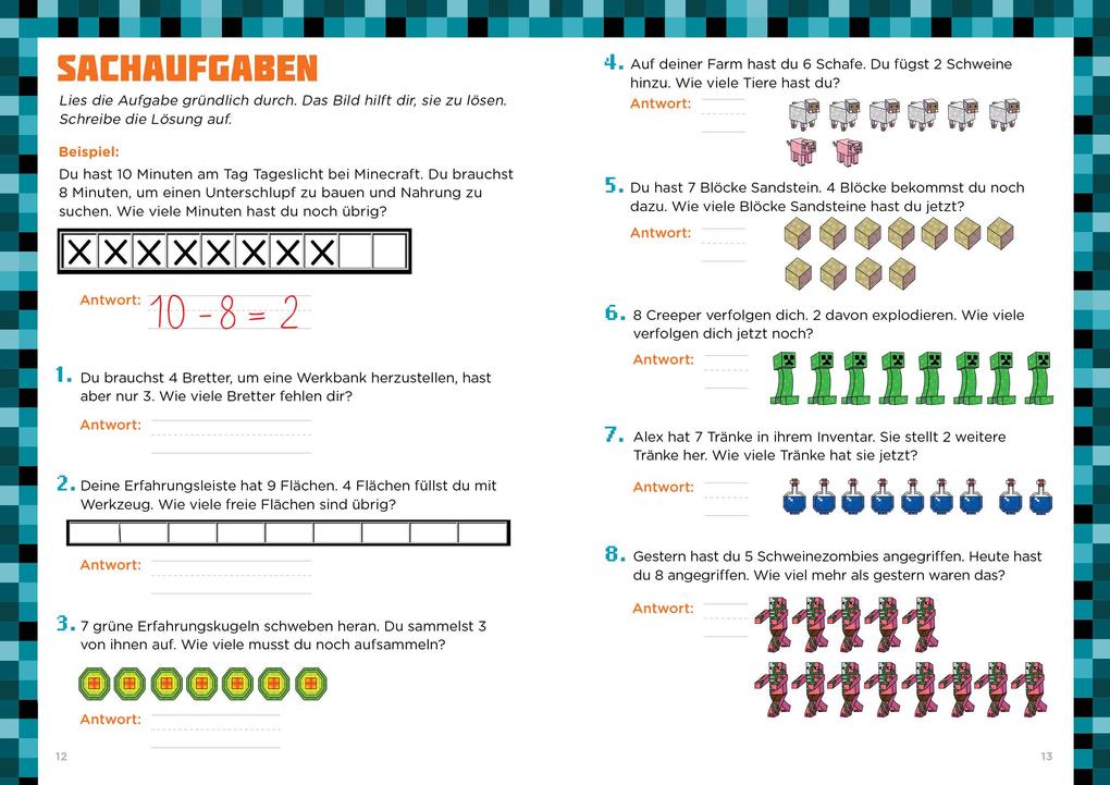 Weitere Ansicht: Mathe für Minecrafter - Plus und Minus