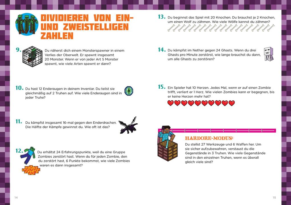 Weitere Ansicht: Mathe für Minecrafter - Textaufgaben 3. und 4. Klasse
