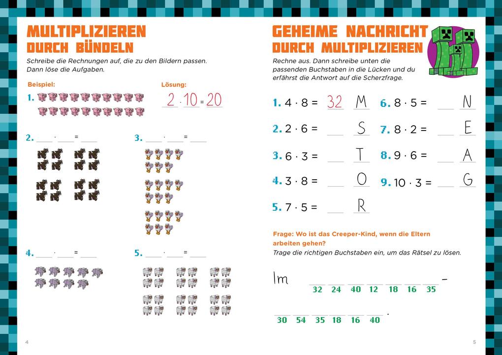 Weitere Ansicht: Mathe für Minecrafter - Multiplizieren und Dividieren
