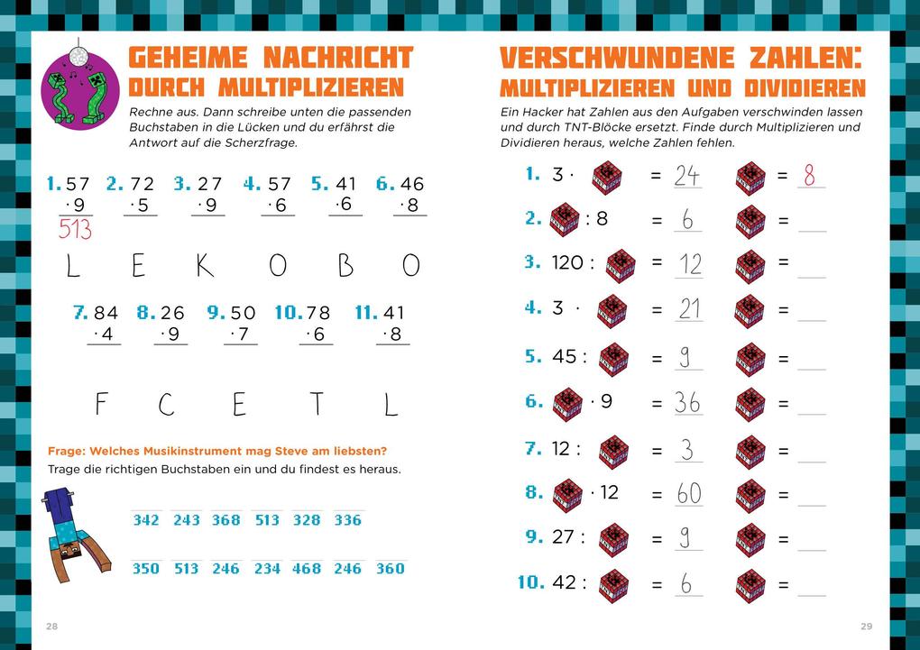 Weitere Ansicht: Mathe für Minecrafter - Multiplizieren und Dividieren