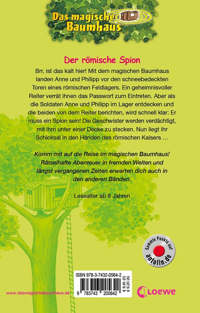 Weitere Ansicht: Das magische Baumhaus (Band 56) - Der römische Spion | Mary Pope Osborne