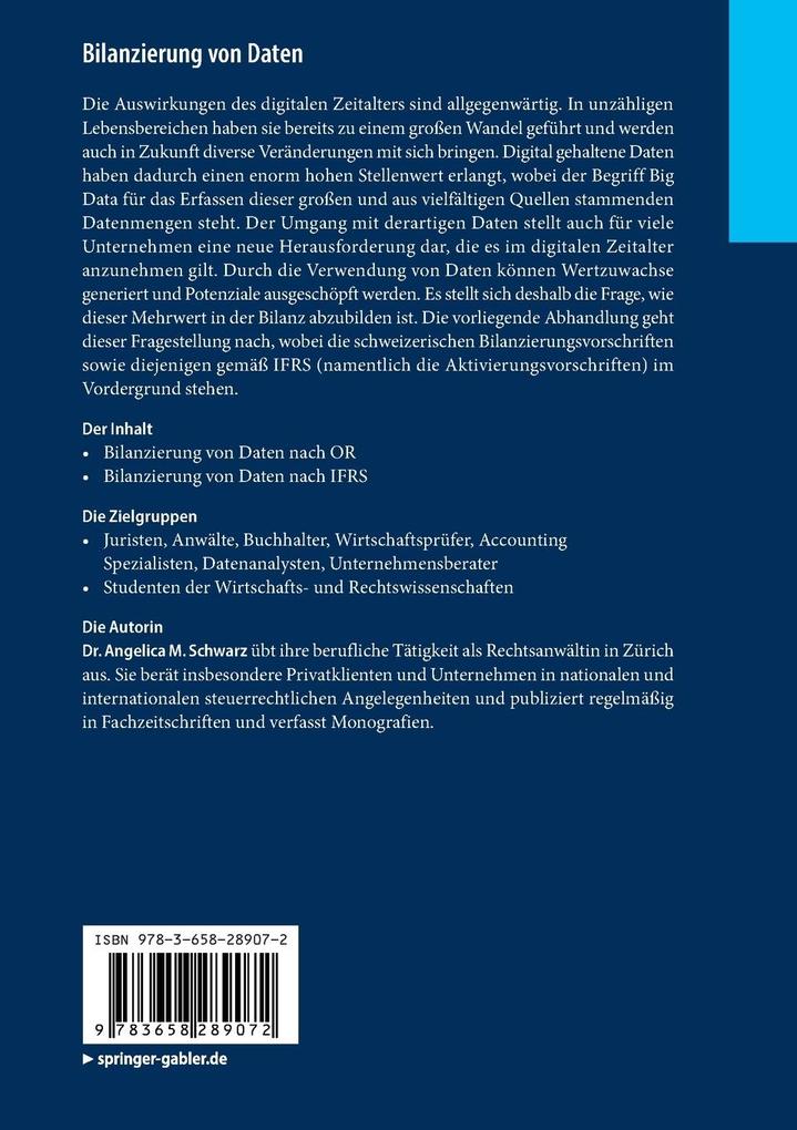 Weitere Ansicht: Bilanzierung von Daten | Angelica M. Schwarz