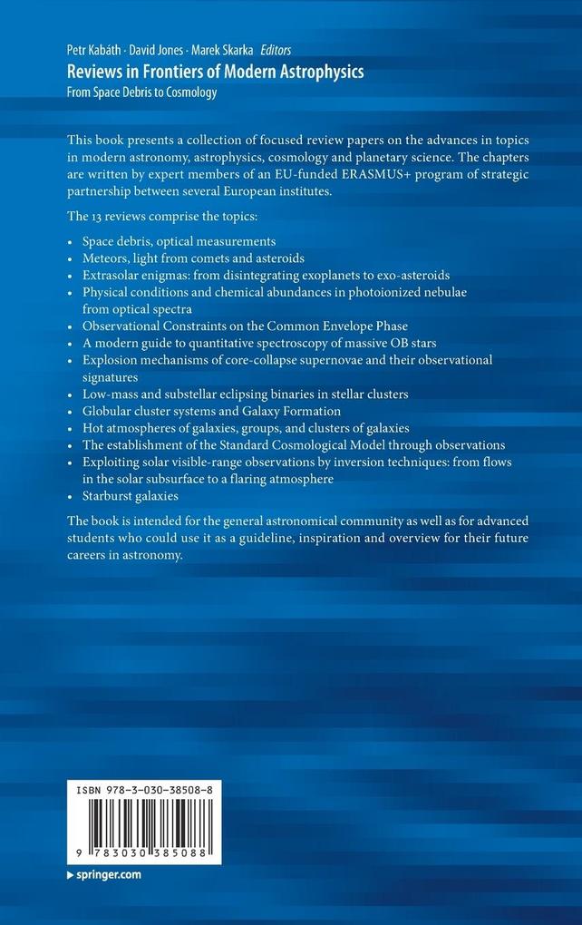 Weitere Ansicht: Reviews in Frontiers of Modern Astrophysics
