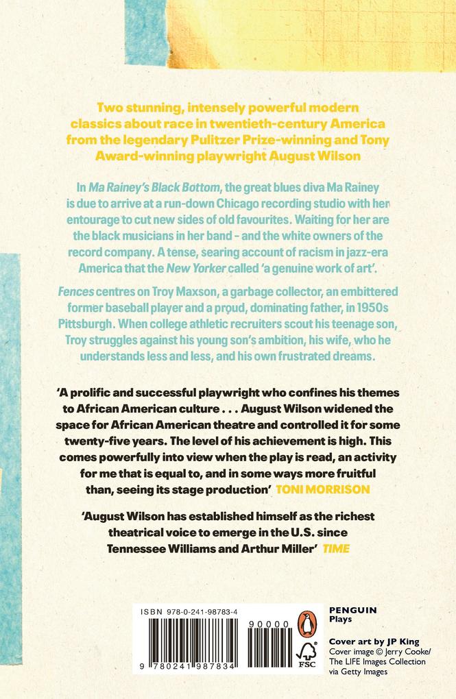 Weitere Ansicht: Fences & Ma Rainey's Black Bottom | August Wilson