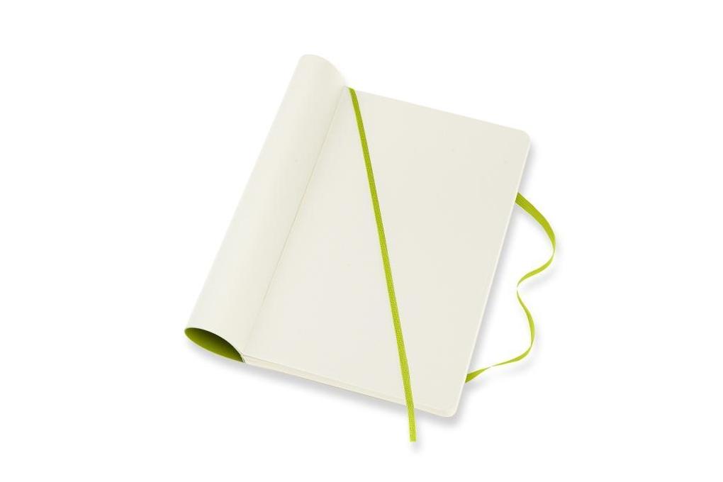 Weitere Ansicht: Moleskine Notizbuch Large/A5, Blanko, Weicher Einband, Limetten Grün